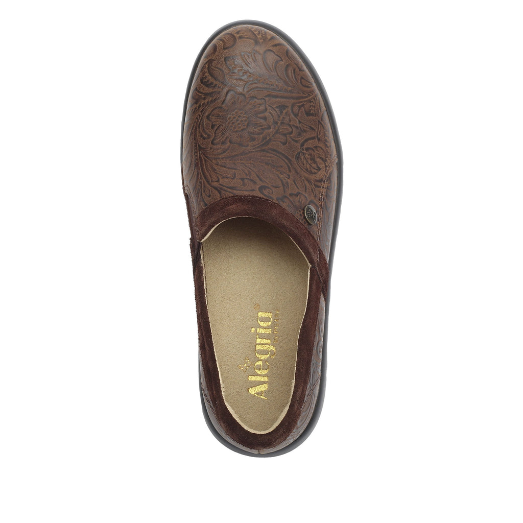 Emry Embossible Hickory leather upper slip on style shoe with non-flexing rocker outsole - EMR-7610_S5