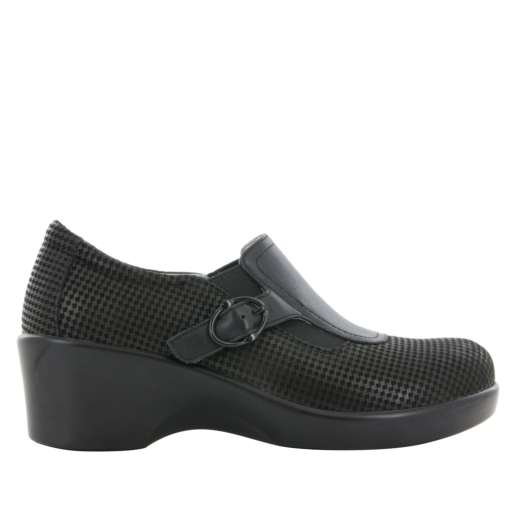 Enyah Houndstooth Mini wedge shoe with elastic gore and slip resistant outsole - ENY-773_S2 (520405909558)