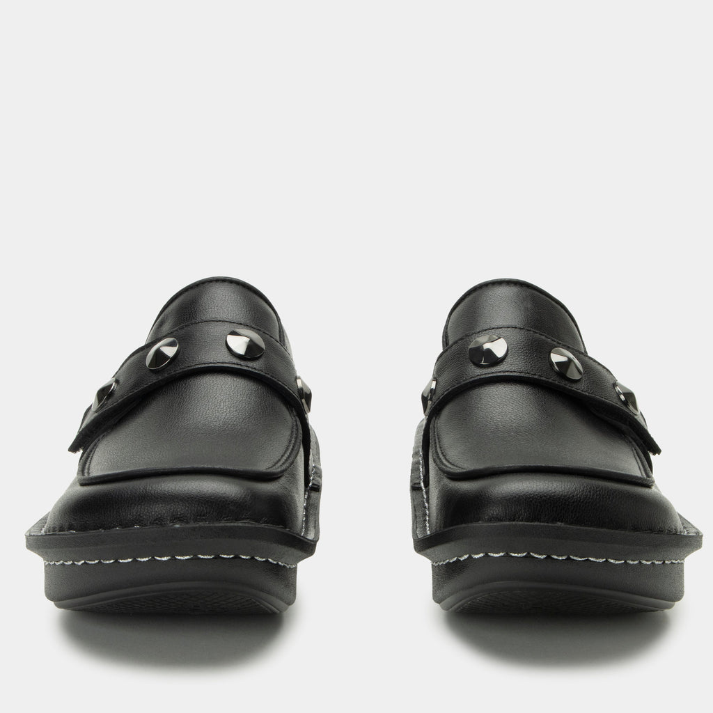 Ericka Black Gloss Shoe | Alegria Shoes