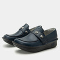Ericka Navy Gloss Shoe | Alegria Shoes