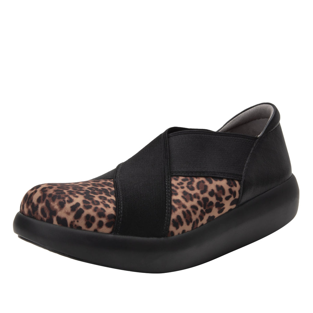 Evie Leopard Dream Fit™ upper slip on shoe with non-flexing rocker outsole - EVI-402_S1