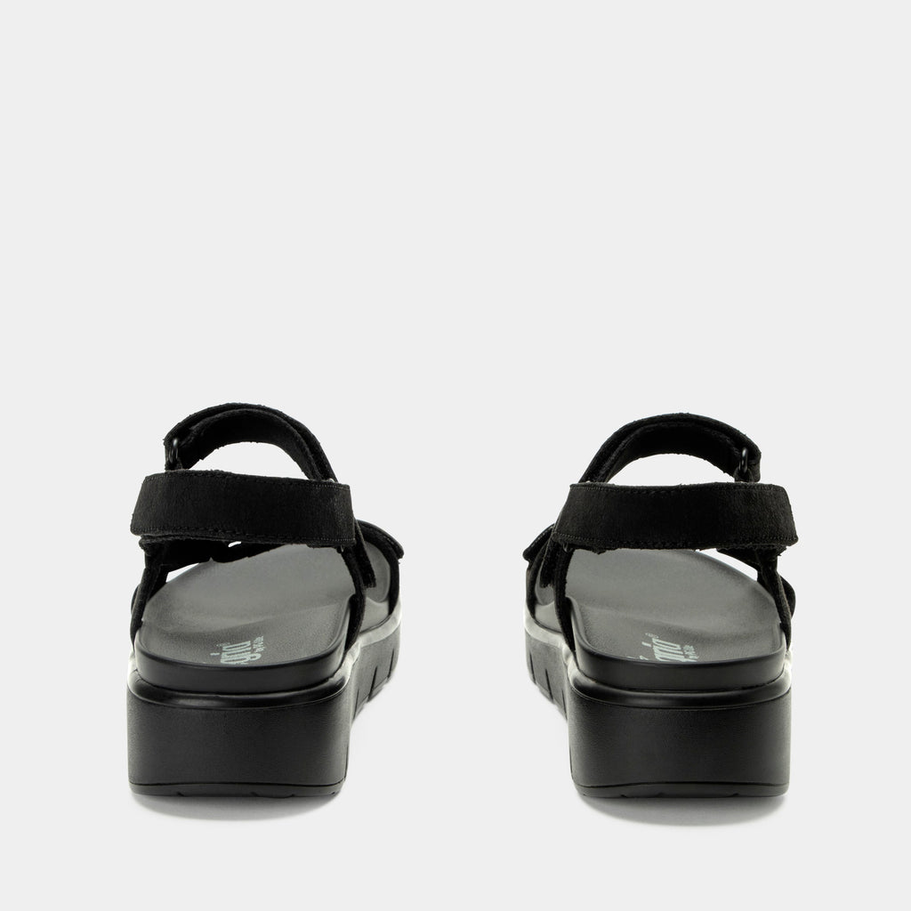Henna They Call Me Mellow Black Sandal | Alegria Shoes
