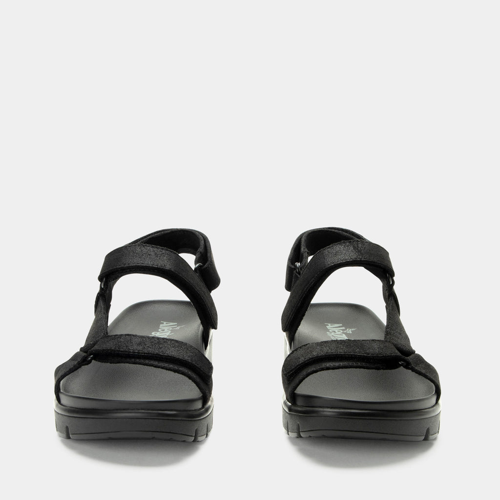 Henna They Call Me Mellow Black Sandal | Alegria Shoes
