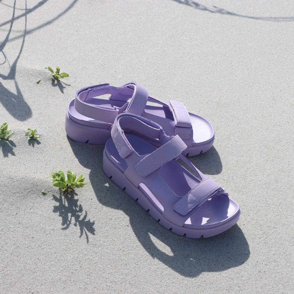 Henlee Lilac strappy sandal on a heritage outsole- HLE-7437_S2