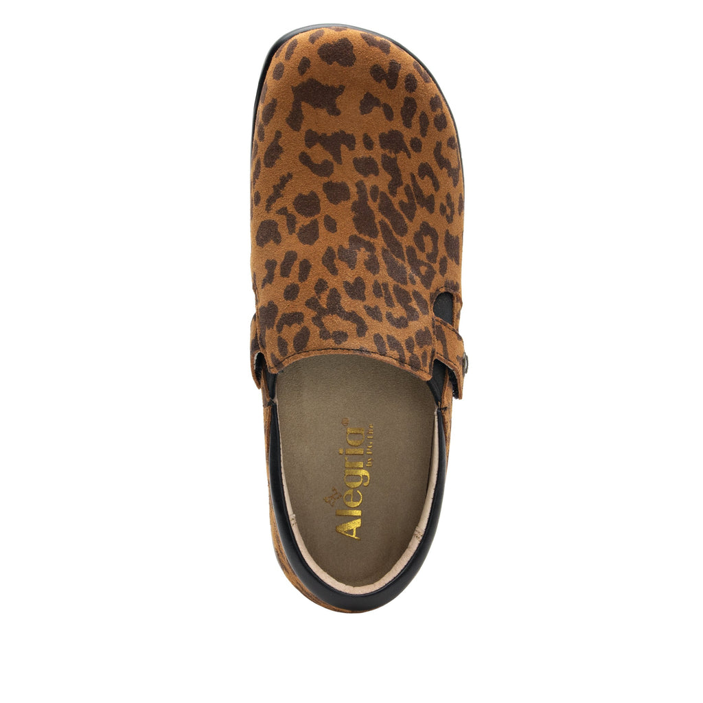 Kara Leopard slip on style shoe with contrast leather detailing and career casual outsole - KAR-402X_S4
