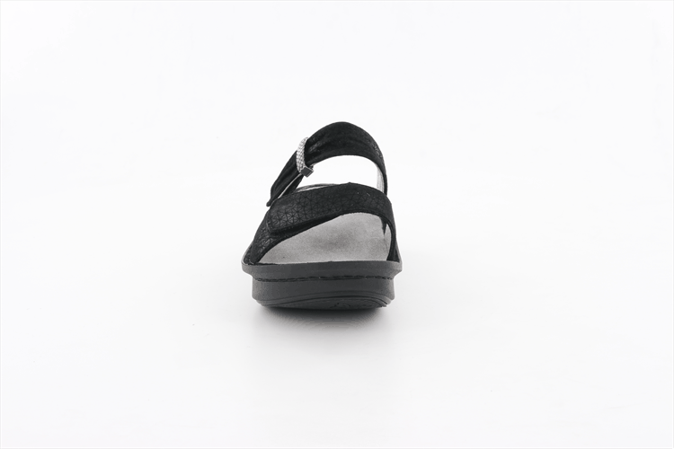 Karmen Black Wavy Sandal - Alegria Shoes - 6 (8964624461)