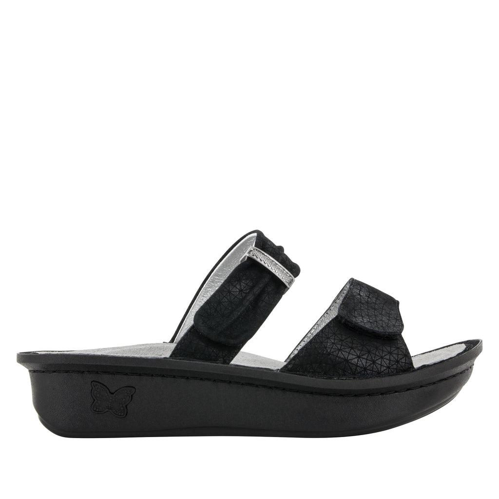 Karmen Black Wavy Sandal - Alegria Shoes - 2 (8964624461)