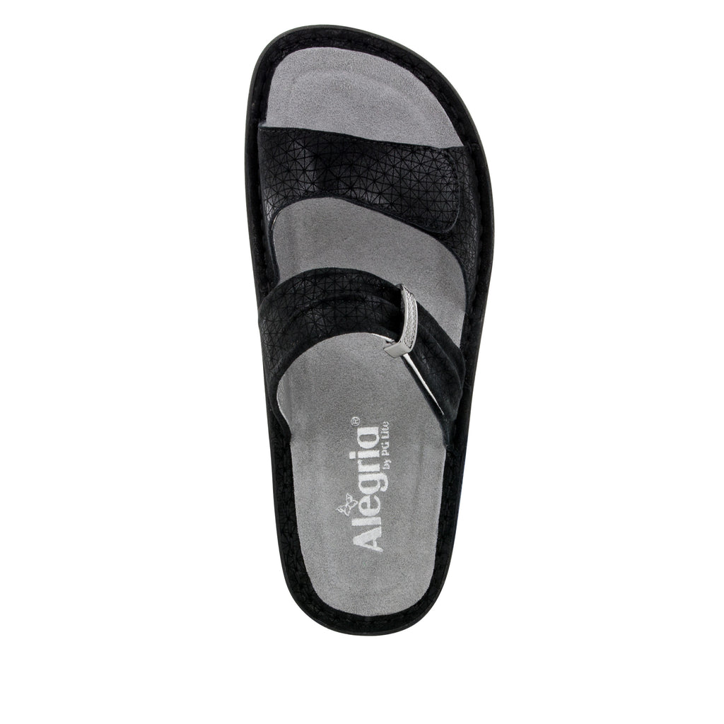 Karmen Black Wavy Sandal - Alegria Shoes - 4 (8964624461)