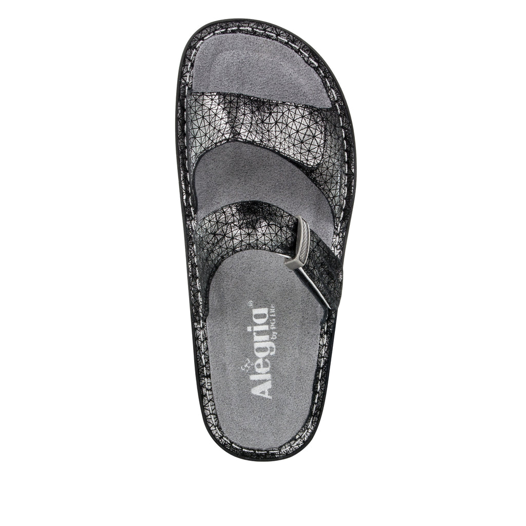 Karmen Pewter Wavy Sandal - Alegria Shoes - 4 (8964624653)