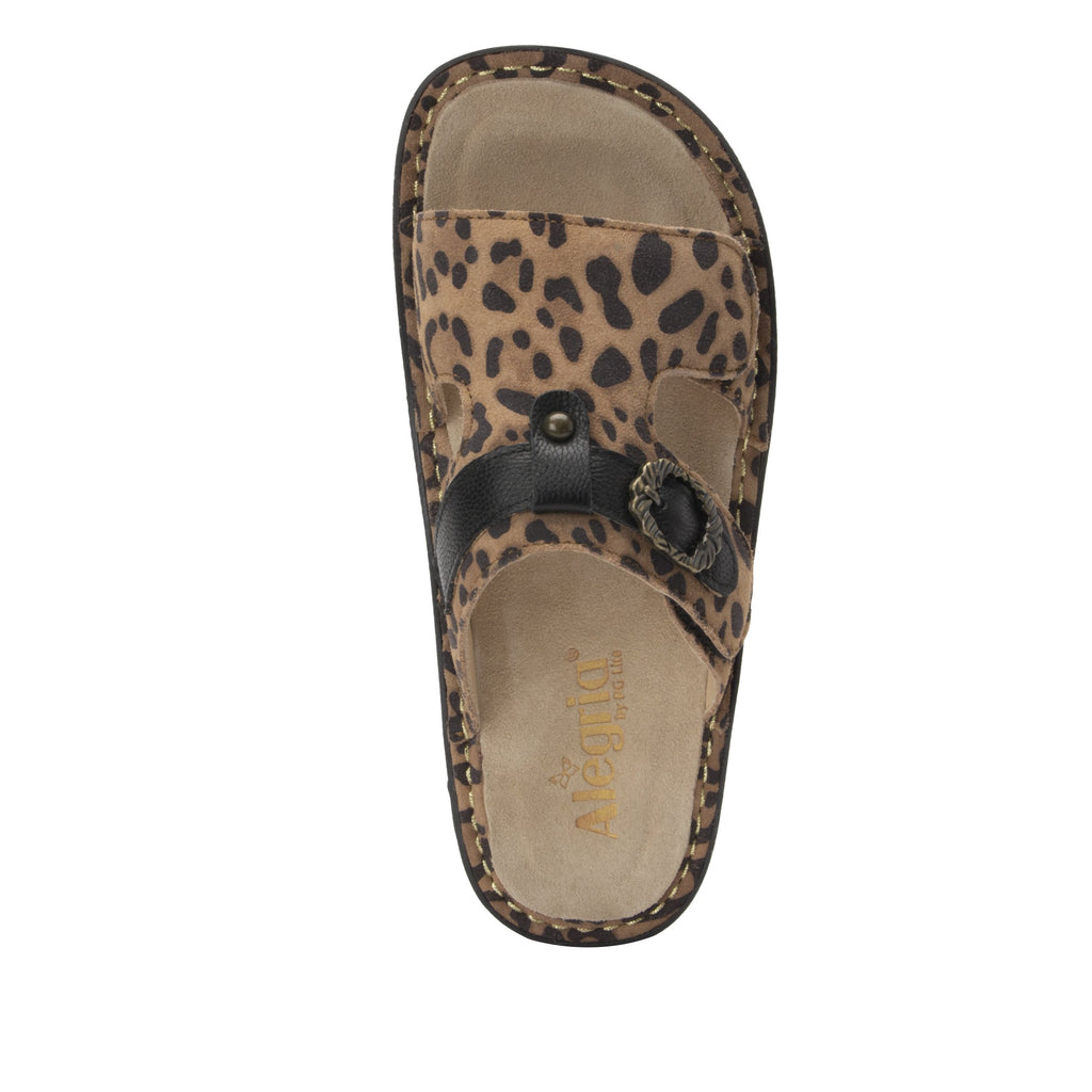 Kasha Savage two-strap slide sandal on classic rocker outsole- KAS-7703_S5