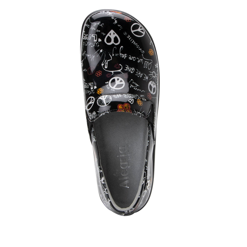 Keli Peace & Love slip on style shoe with career casual outsole - KEL-7570_S5