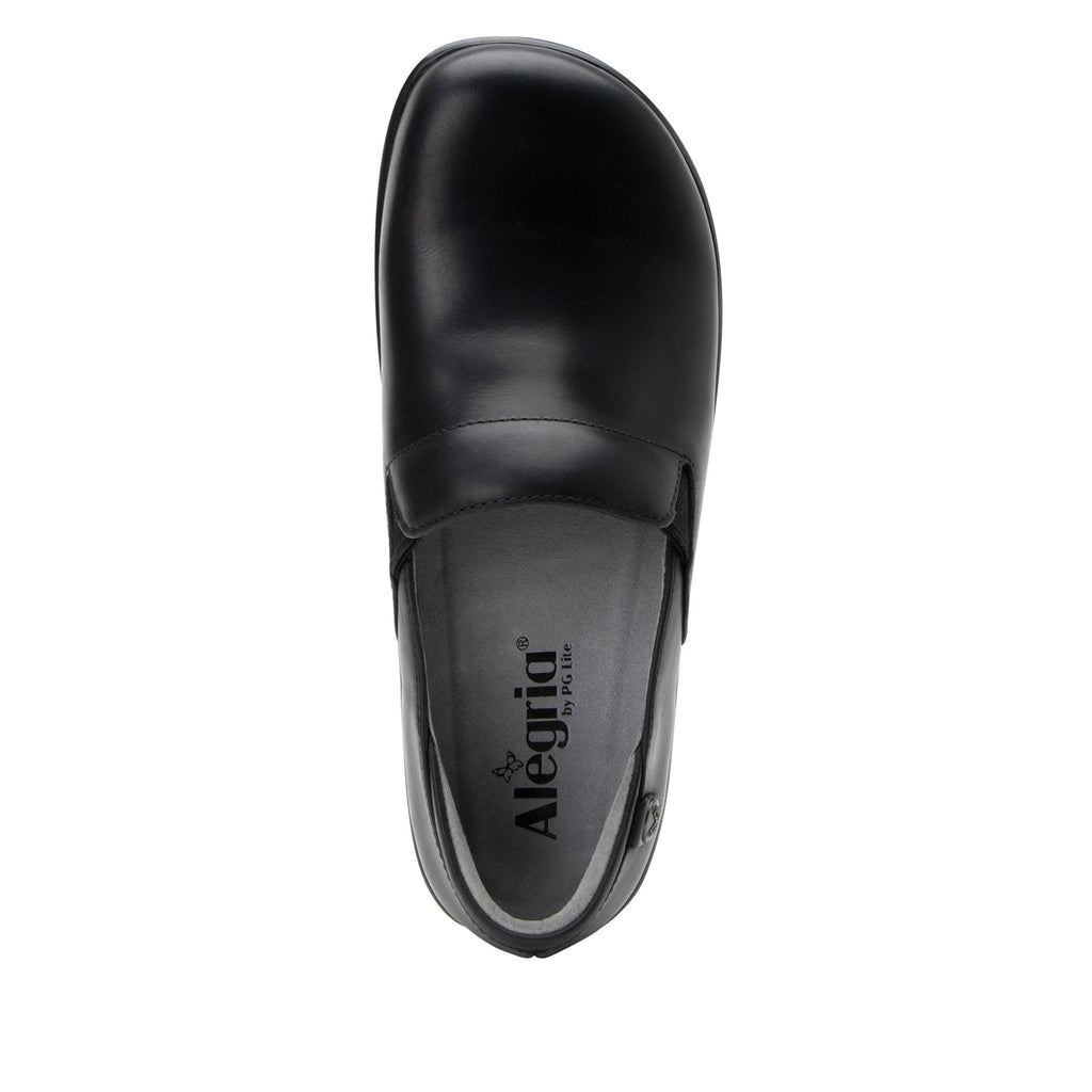Keli Oiled Black slip on style shoe with career casual outsole - KEL-7582_S5