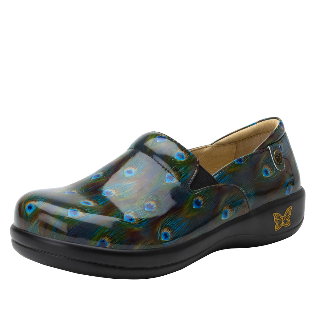 Keli Peacock slip on style shoe with career casual outsole - KEL-7595_S1