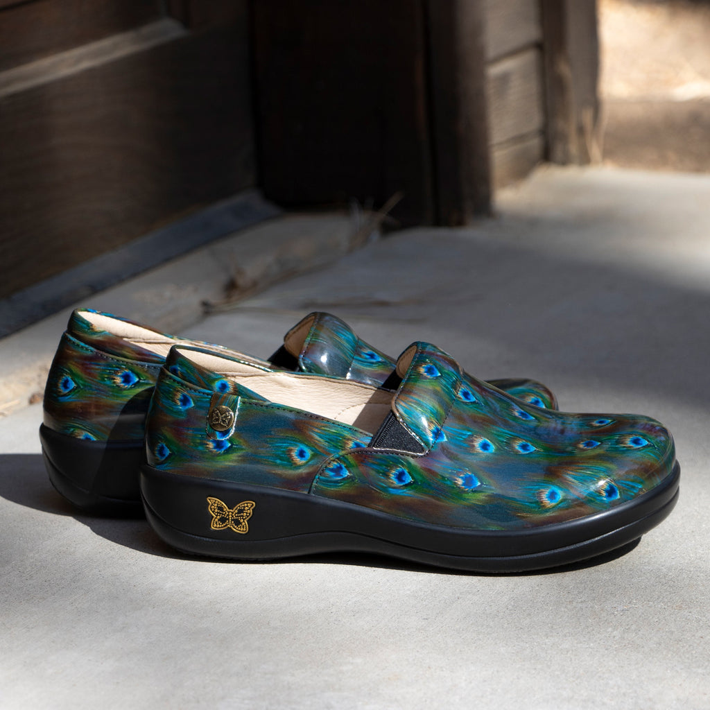 Keli Peacock slip on style shoe with career casual outsole - KEL-7595_S2