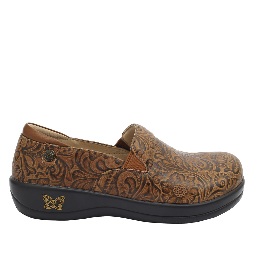 Keli Embossible Tawny slip on style shoe with career casual outsole - KEL-7606_S3