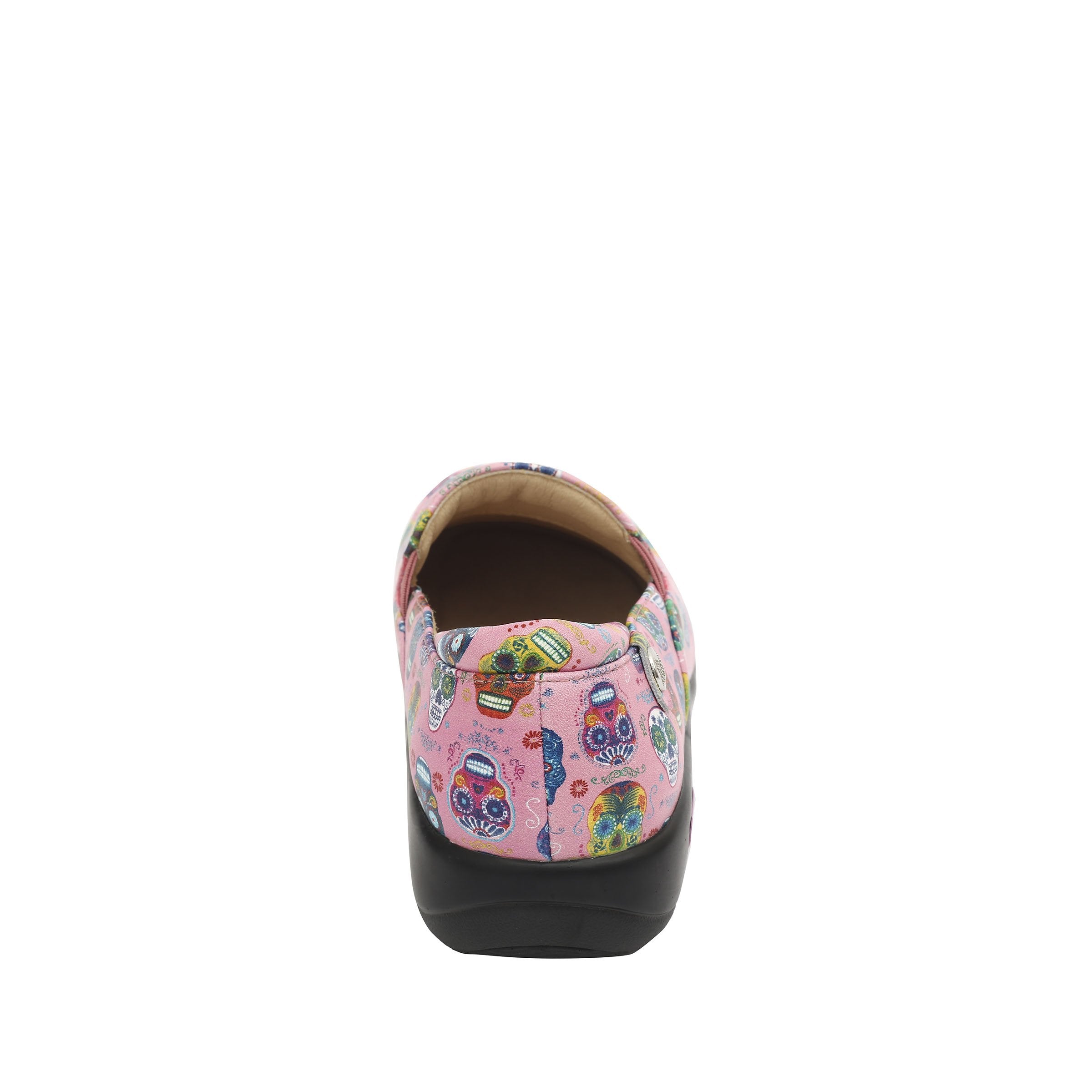 Keli Sugar Skulls Pink Professional Shoe - Alegria Shoes