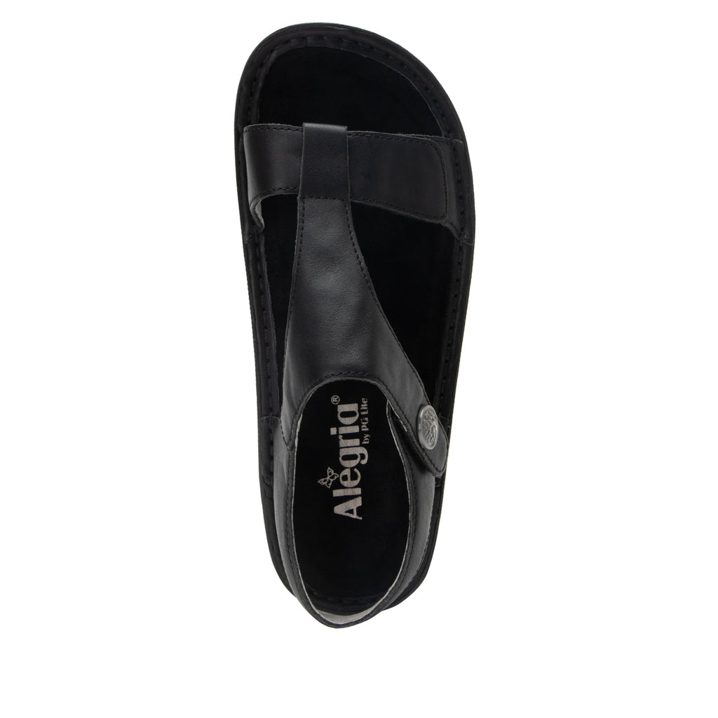 Kerri Coal t-strap sandal on classic rocker outsole - KER-7406_S5