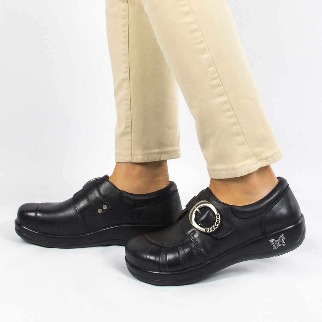Khloe Black Nappa Professional Shoe - Alegria Shoes - 2 (6089112449)