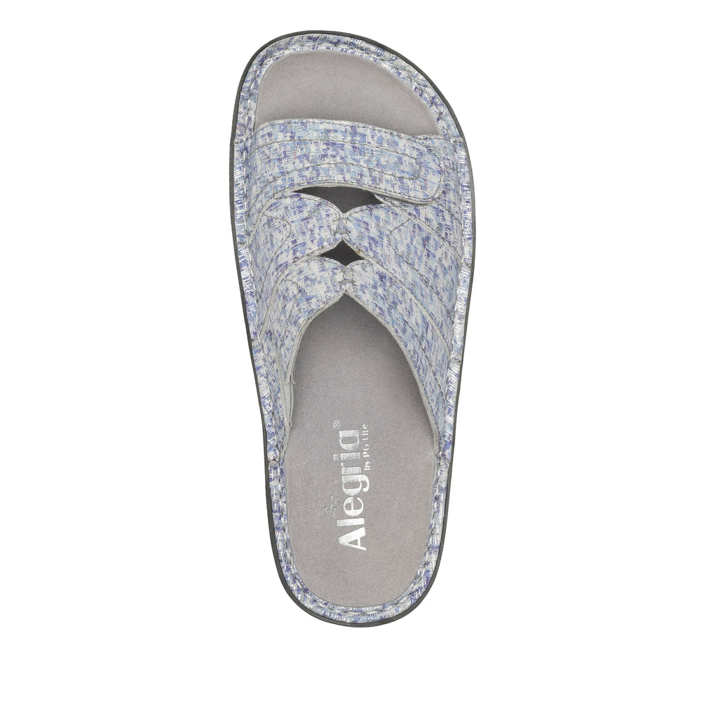 Klara Sassy Blues slide sandal on classic rocker outsole- KLA-7540_S5