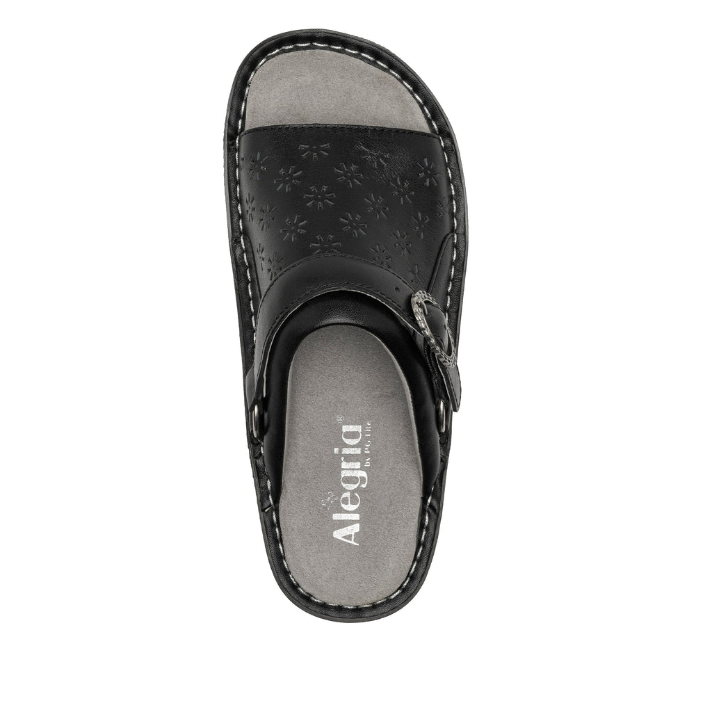 Klover Black Butter sandal with convertible swivel strap on classic rocker outsole- KLO-641_S5
