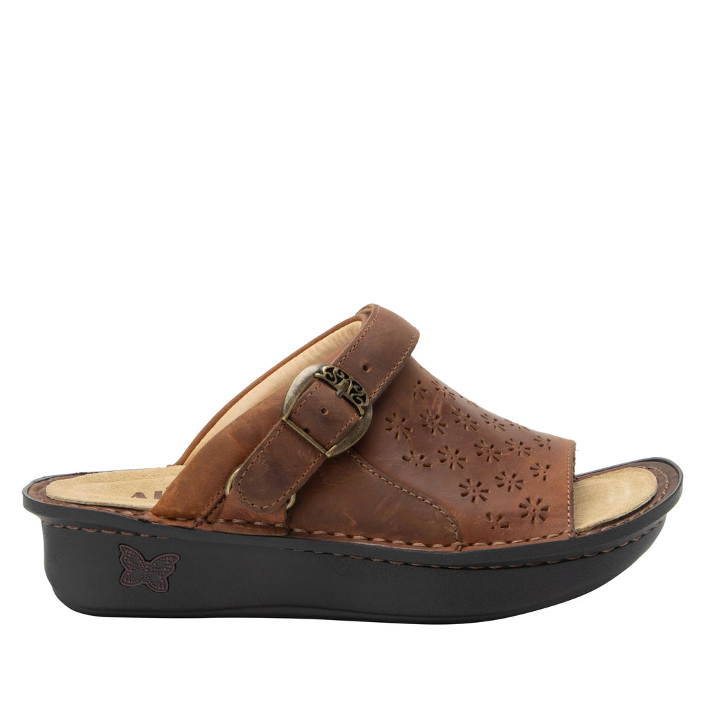 Klover Burnish Tawny sandal with convertible swivel strap on classic rocker outsole- KLO-7403_S3