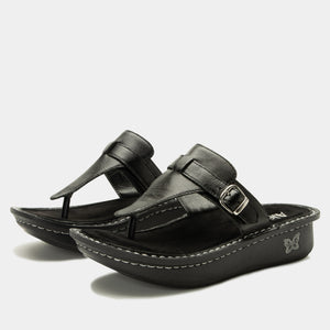 Kennedi Twinkle Black Sandal - Alegria Shoes