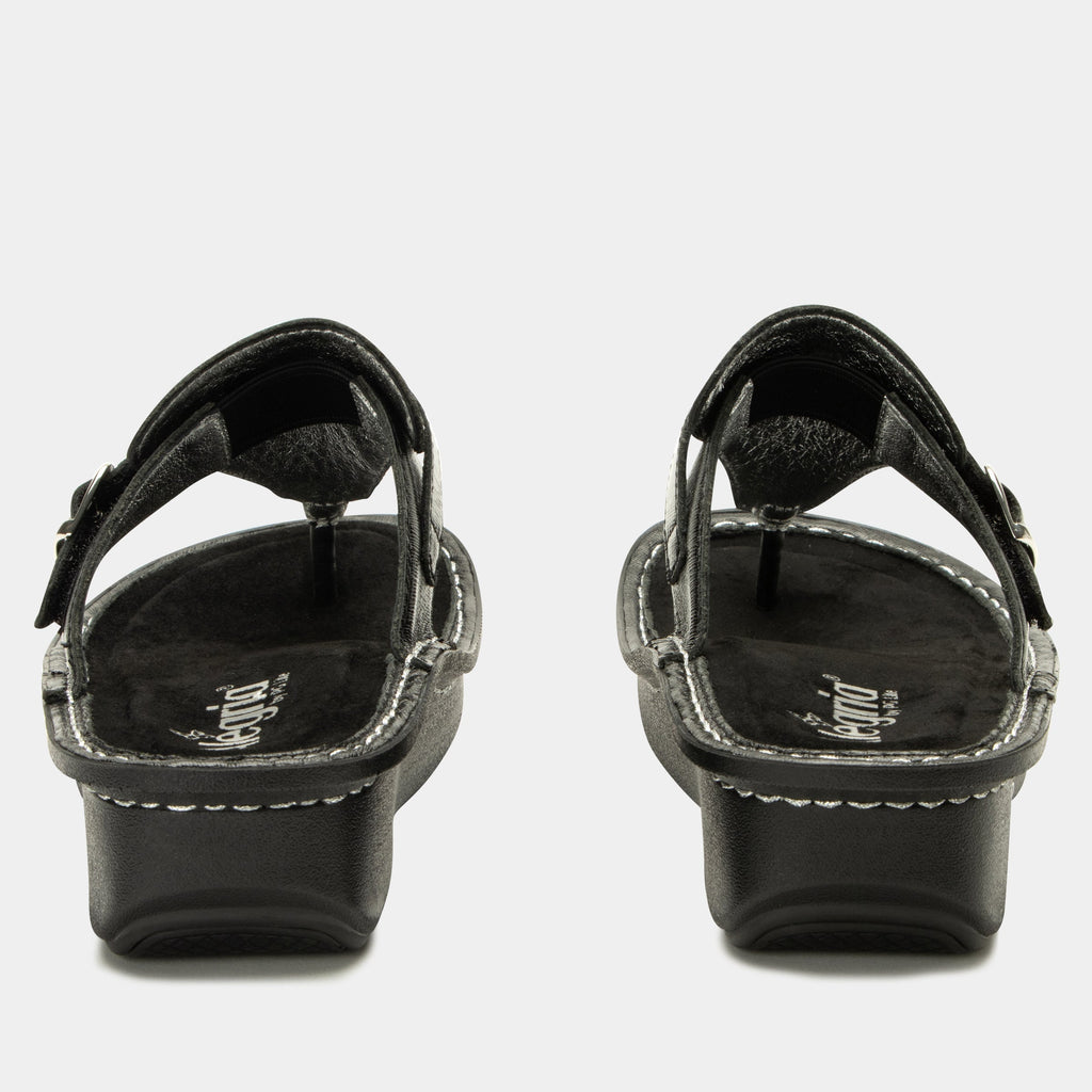 Kennedi Twinkle Black Sandal | Alegria Shoes