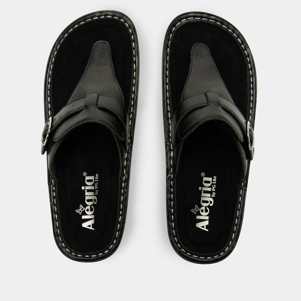 Kennedi Twinkle Black Sandal | Alegria Shoes