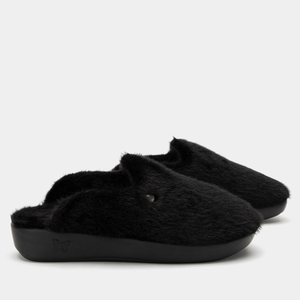 Leisurelee 2 Black Slipper | Alegria Shoes