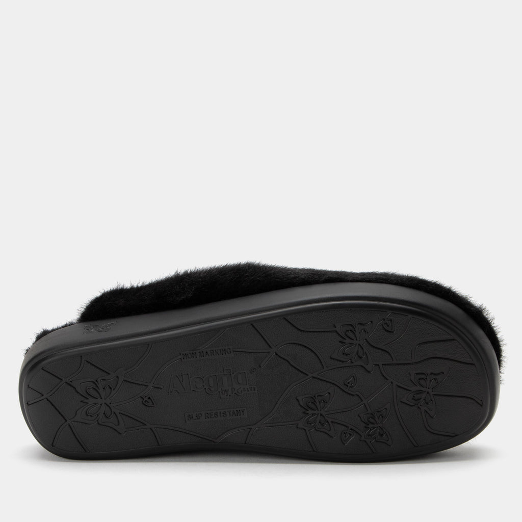 Leisurelee 2 Black Slipper | Alegria Shoes