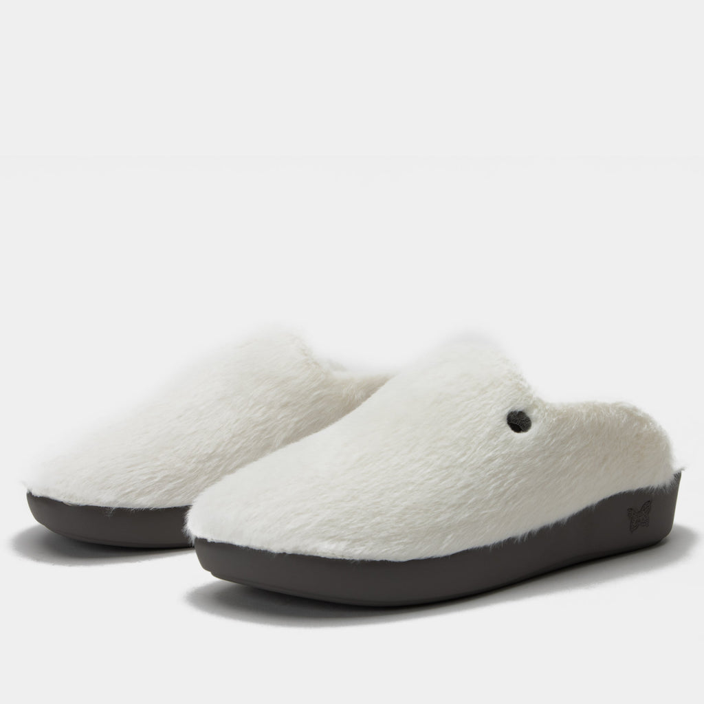 Leisurelee 2 White Slipper | Alegria Shoes