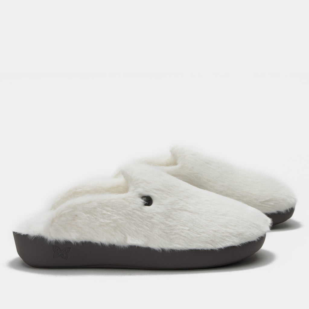 Leisurelee 2 White Slipper | Alegria Shoes