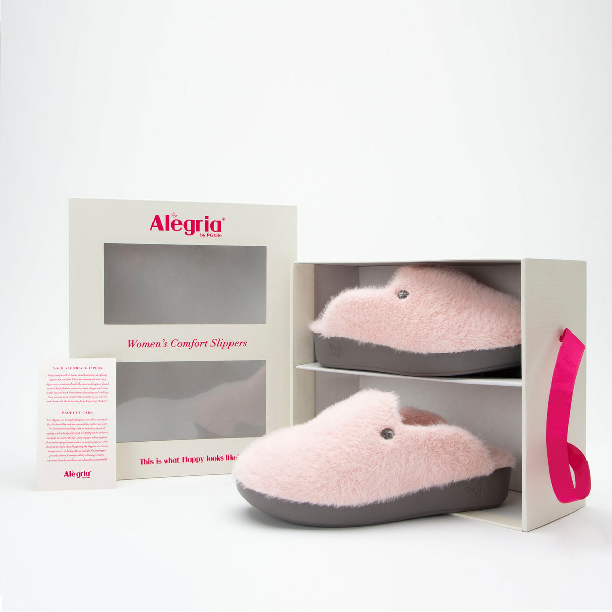 Leisurelee Pink vegan shearling slipper - LEI-7819_S7
