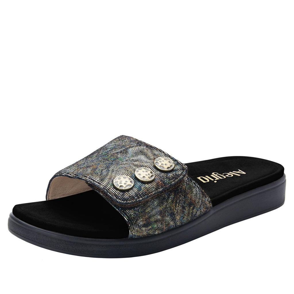 Lilie Copacetic Copper slip-on sandal with hook and loop adjustability and featherweight slip-resistance - LIL-126_S1