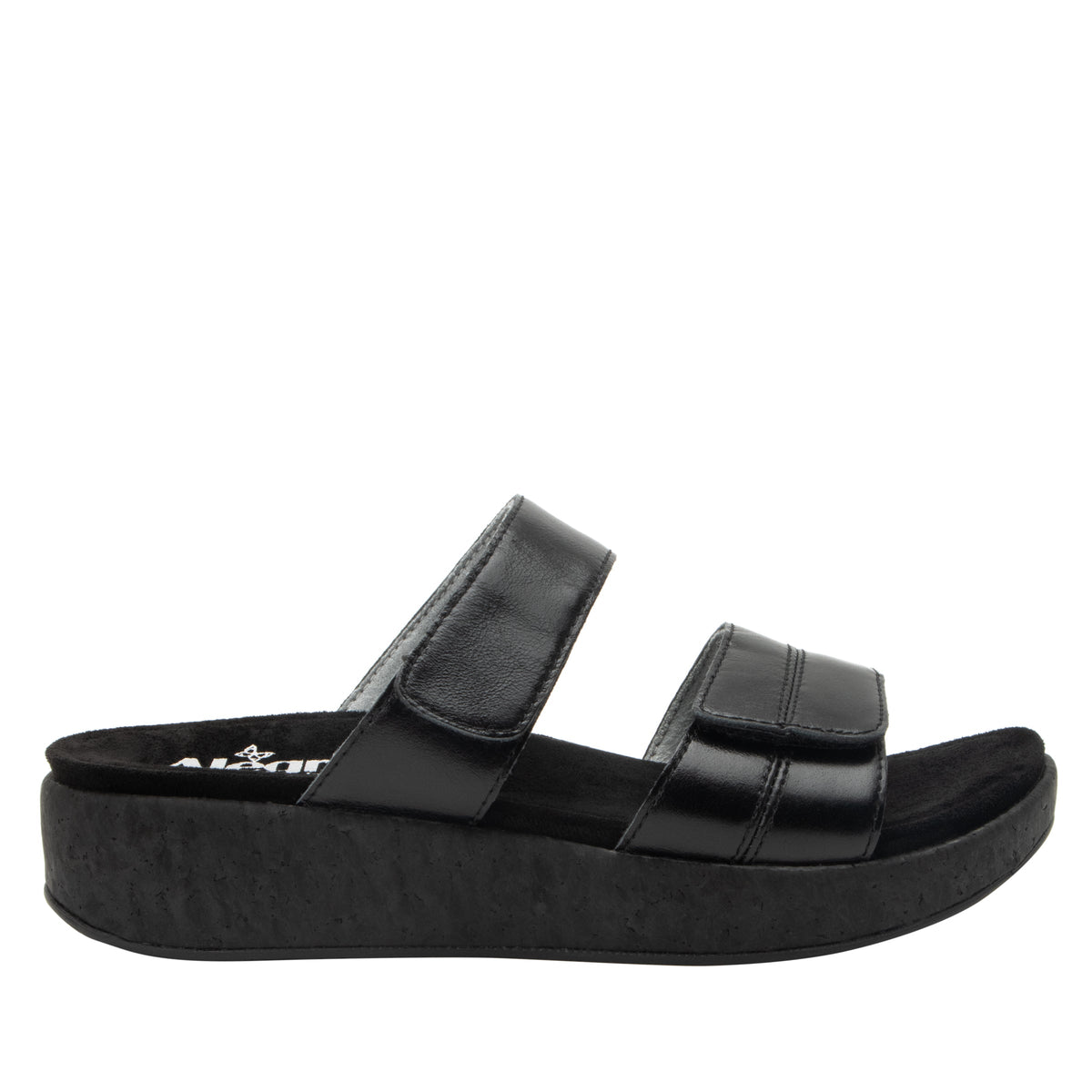 Mena Black Sandal | Alegria Shoes