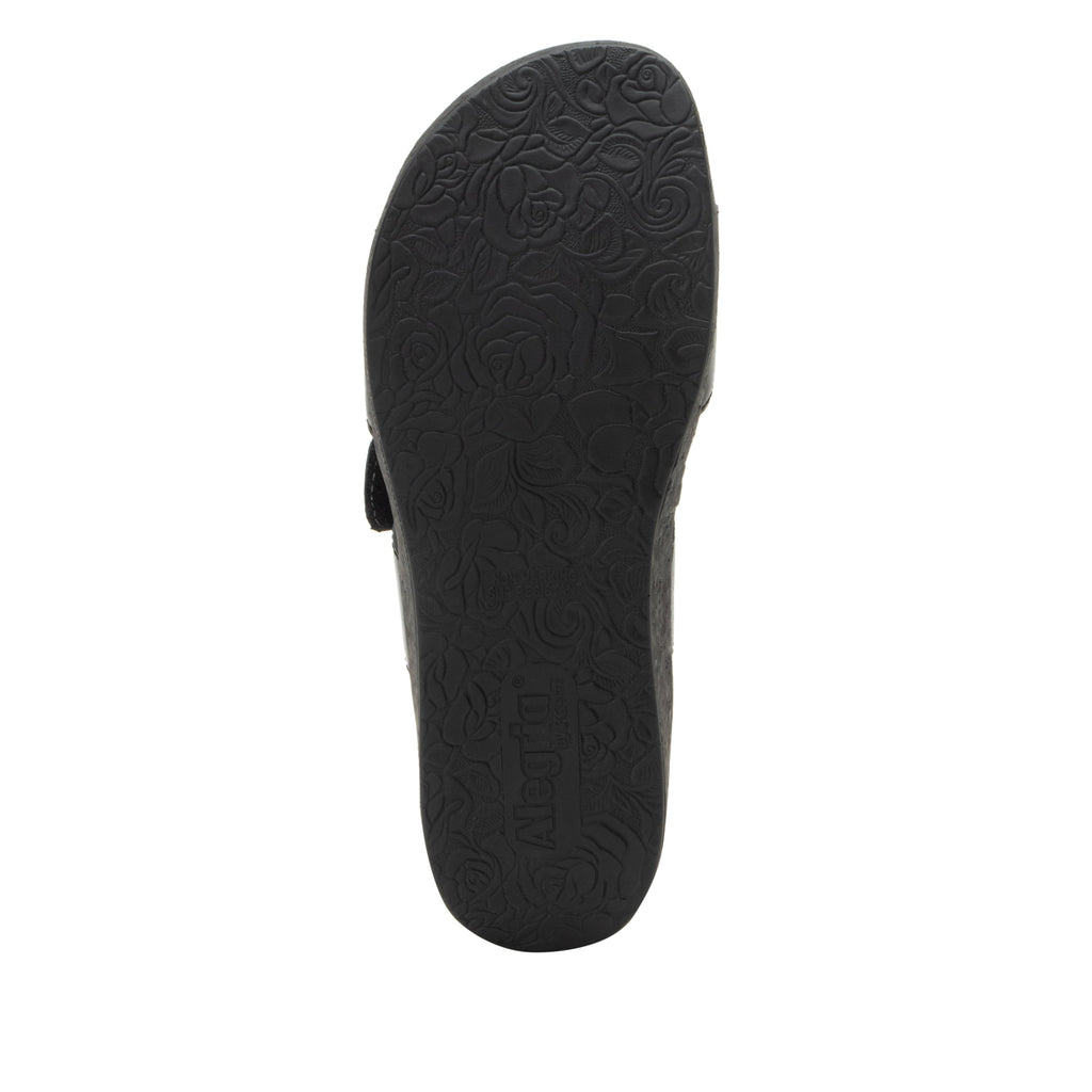 Mena Black Sandal | Alegria Shoes