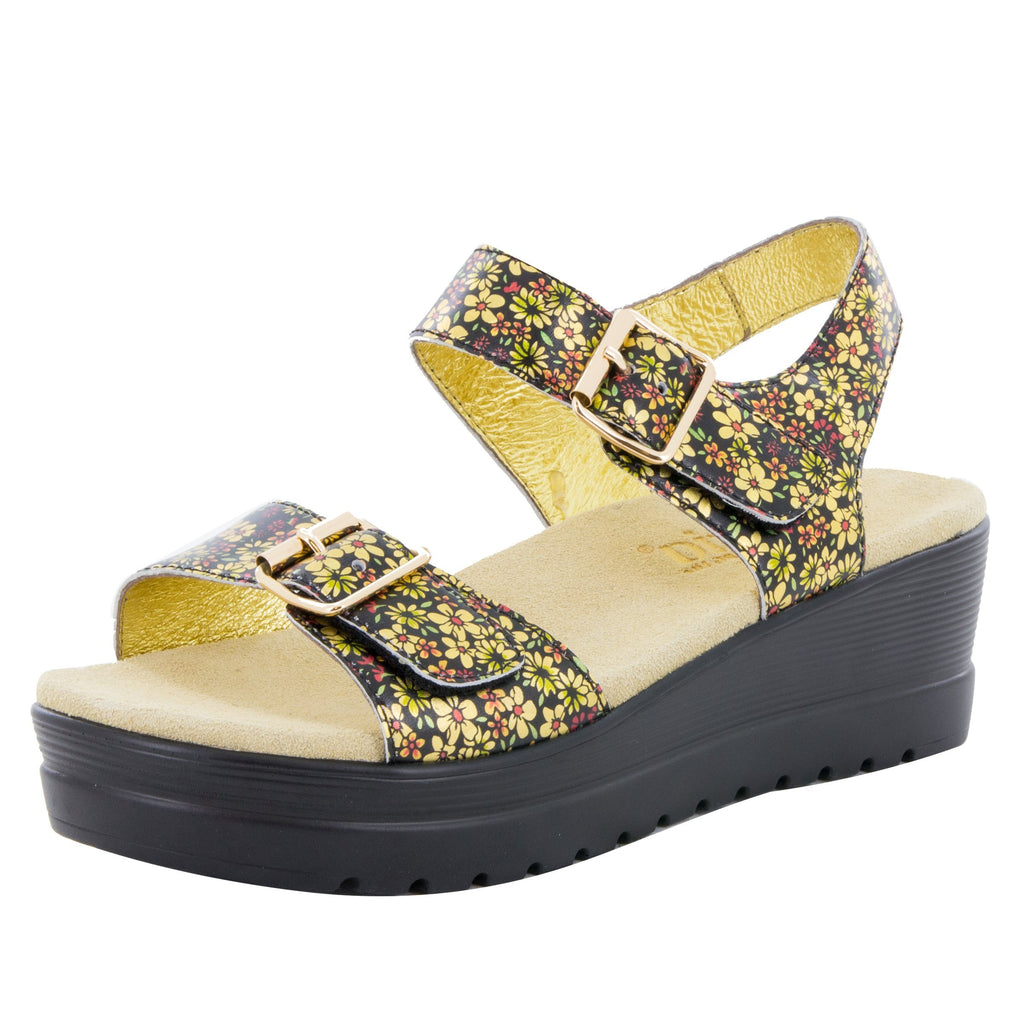 Morgyn Pretty Things flatform wedge sandal, with exposed leather footbed - MOR-677_S1 (504275107894)