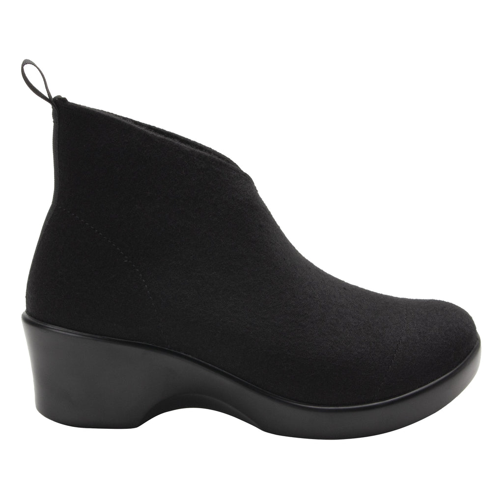 Nadya Black Fleece Boot | Alegria Shoes