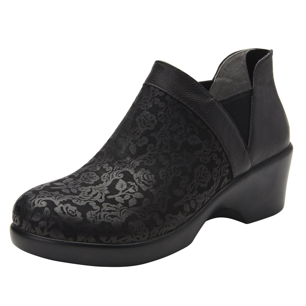 Natalee Goth You're Cool bootie, with double elastic gore and back zipper on career fashion outsole - NAT-7928_S1