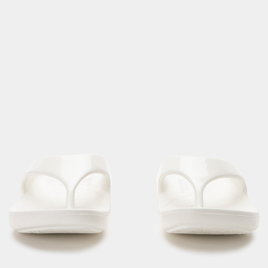Ode White Gloss Sandal | Alegria Shoes