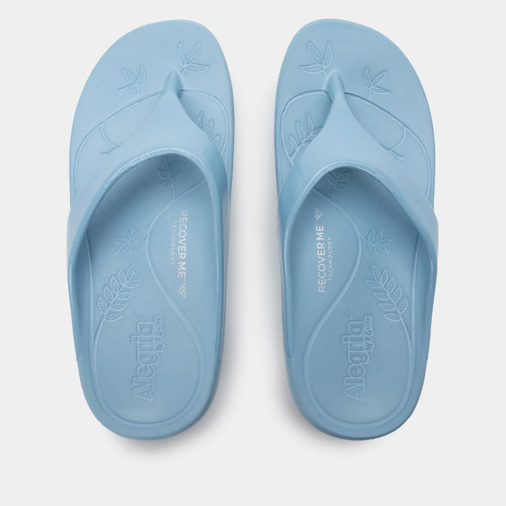Ode Dusty Blue Gloss Sandal | Alegria Shoes