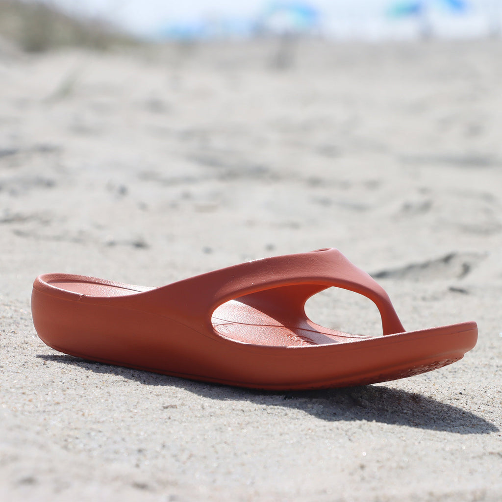 Ode Tangerine Gloss EVA flip-flop sandal on recovery rocker outsole - ODE-7452_S2