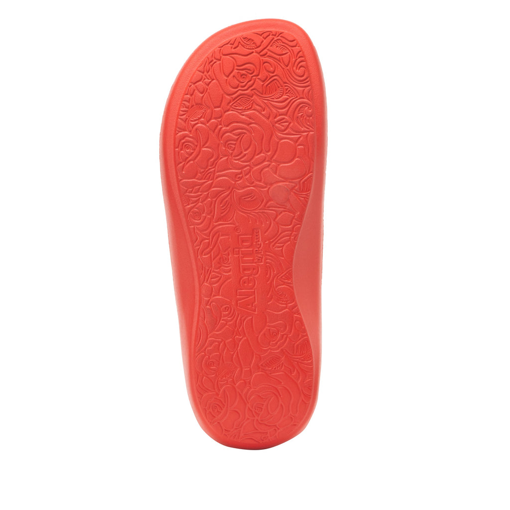 Ode Red Gloss EVA flip-flop sandal on recovery rocker outsole - ODE-7453_S6