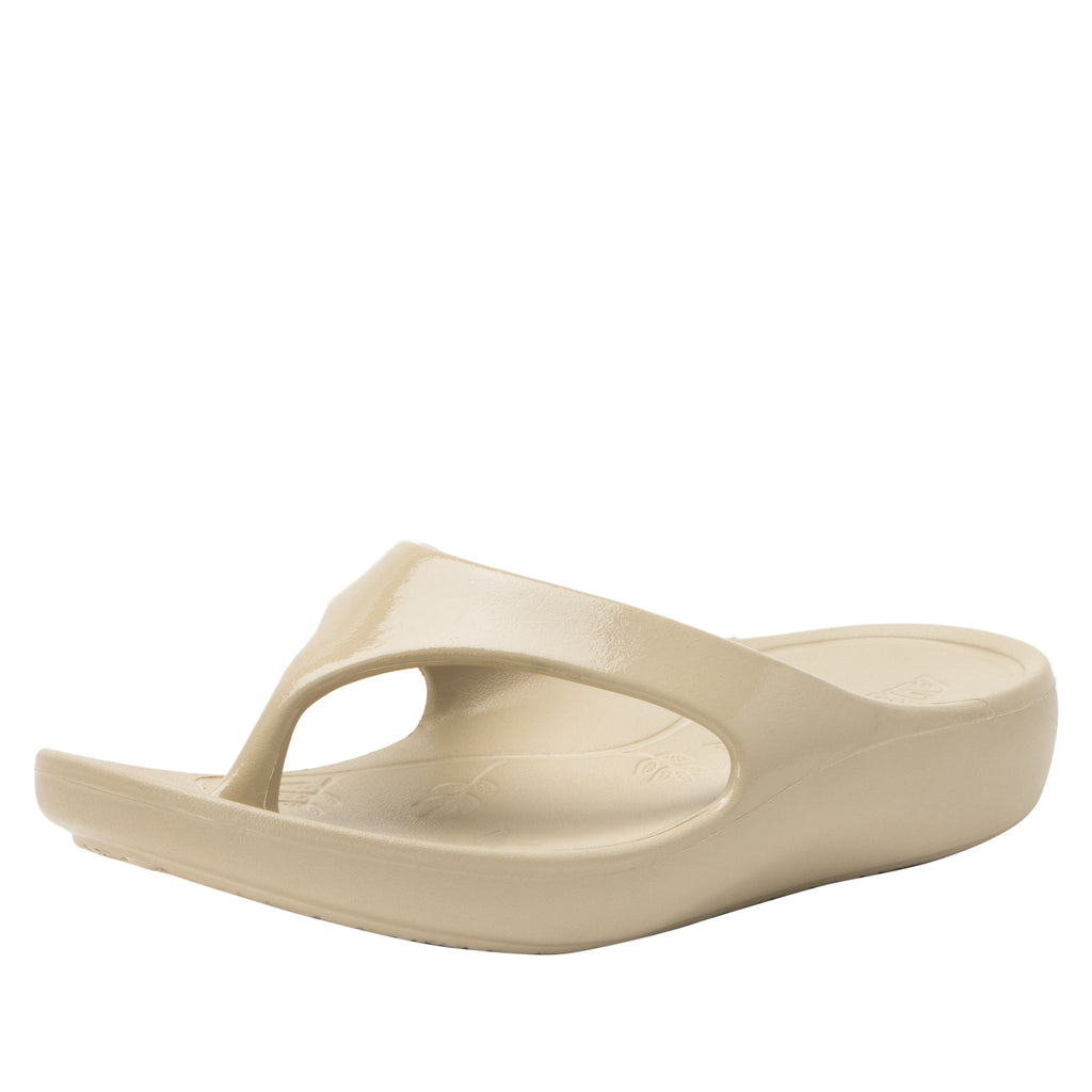 Ode Sand Gloss EVA flip-flop sandal on recovery rocker outsole - ODE-7456_S1