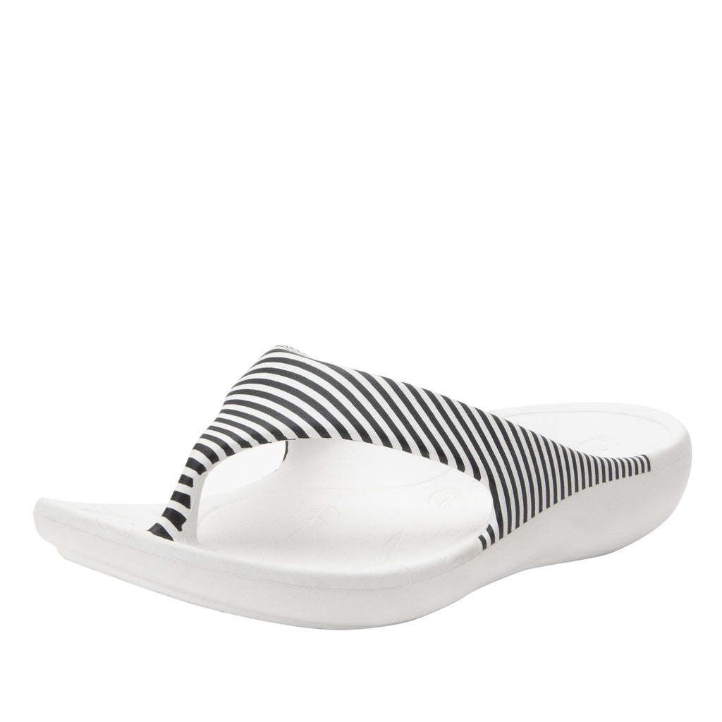 Ode Stripes EVA flip-flop sandal on recovery rocker outsole - ODE-879_S1