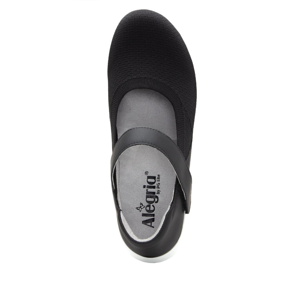 Olivia Black Top sleek rocker mary jane style shoe with non-flexing rocker outsole - OLI-111_S4