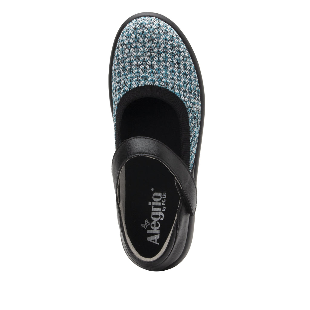 Olivia Black Multi sleek rocker mary jane style shoe with non-flexing rocker outsole - OLI-7730_S4