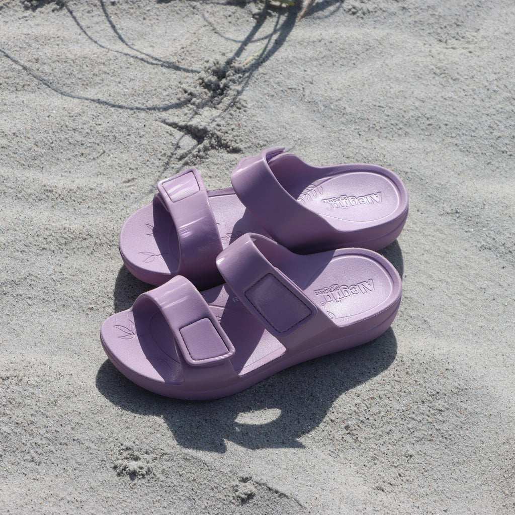 Orbyt Lilac Gloss EVA slide sandal on recovery rocker outsole - ORB-7437