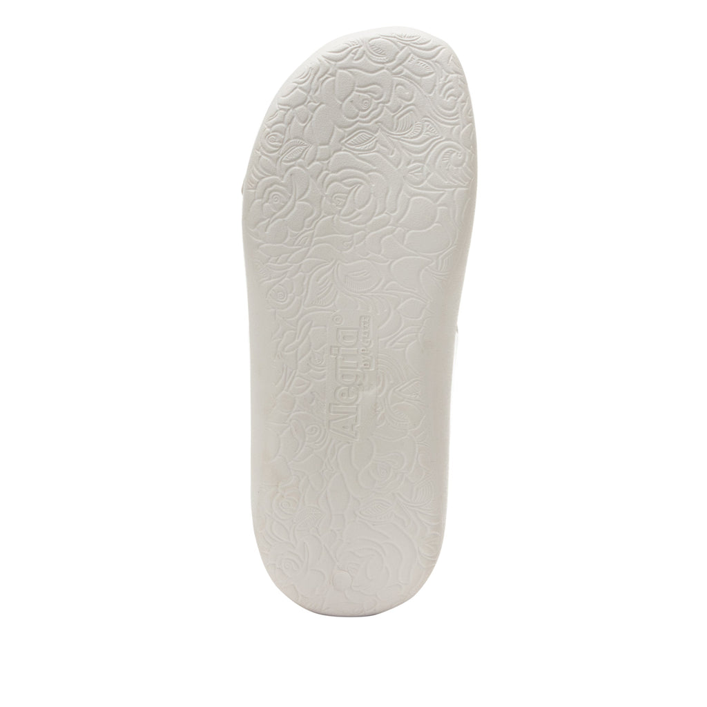 Orbyt White Gloss EVA slide sandal on recovery rocker outsole - ORB-7439_S5