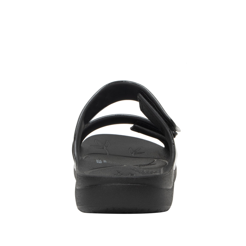 Orbyt Black Gloss EVA slide sandal on recovery rocker outsole - ORB-7441_S3